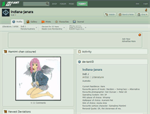 Tablet Screenshot of indiana-janara.deviantart.com