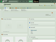 Tablet Screenshot of nekromarti.deviantart.com