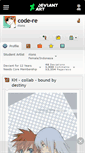 Mobile Screenshot of code-re.deviantart.com