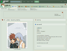 Tablet Screenshot of code-re.deviantart.com