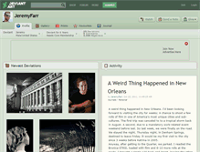 Tablet Screenshot of jeremyfarr.deviantart.com