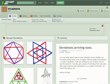 Tablet Screenshot of escapepea.deviantart.com