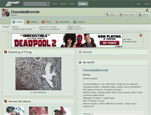 Tablet Screenshot of chocolatebrownie.deviantart.com