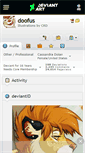 Mobile Screenshot of doofus.deviantart.com