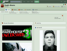 Tablet Screenshot of death--blooms.deviantart.com