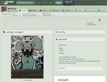 Tablet Screenshot of m-i-c-u.deviantart.com
