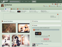 Tablet Screenshot of denitorious.deviantart.com