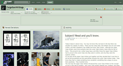 Desktop Screenshot of forgottenwritings.deviantart.com