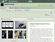 Tablet Screenshot of forgottenwritings.deviantart.com