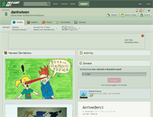 Tablet Screenshot of danineteen.deviantart.com