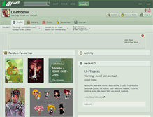 Tablet Screenshot of lil-phoenix.deviantart.com