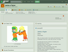 Tablet Screenshot of jamie-a-taylor.deviantart.com