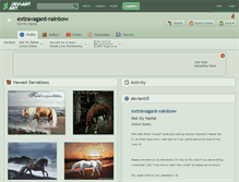 Tablet Screenshot of extravagant-rainbow.deviantart.com