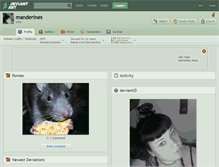 Tablet Screenshot of manderines.deviantart.com