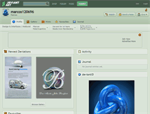 Tablet Screenshot of marcos120696.deviantart.com
