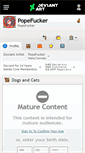 Mobile Screenshot of popefucker.deviantart.com