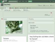 Tablet Screenshot of faux-hawk.deviantart.com