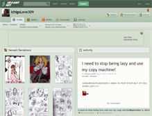 Tablet Screenshot of ichigolove309.deviantart.com