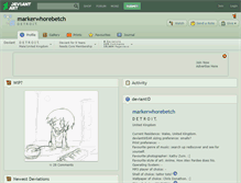 Tablet Screenshot of markerwhorebetch.deviantart.com