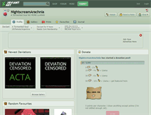 Tablet Screenshot of nightscreamarachnia.deviantart.com