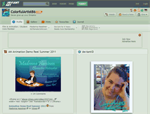 Tablet Screenshot of colorfulartist86.deviantart.com