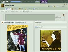 Tablet Screenshot of minoli-chan.deviantart.com