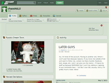 Tablet Screenshot of chaosmalu.deviantart.com