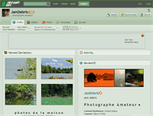 Tablet Screenshot of jamdebris.deviantart.com