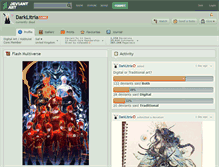 Tablet Screenshot of darklitria.deviantart.com