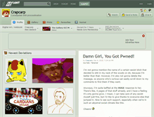 Tablet Screenshot of crapcarp.deviantart.com