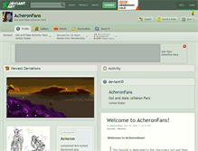 Tablet Screenshot of acheronfans.deviantart.com