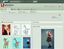 Tablet Screenshot of glitterdistress.deviantart.com