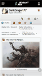 Mobile Screenshot of darkdragon77.deviantart.com
