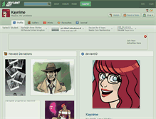 Tablet Screenshot of kaynime.deviantart.com