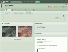 Tablet Screenshot of brickwallplz.deviantart.com