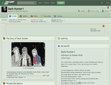Tablet Screenshot of dark-hunter1.deviantart.com