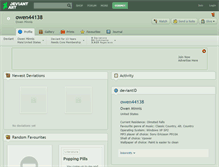 Tablet Screenshot of owen44138.deviantart.com