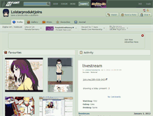 Tablet Screenshot of lolstarproduktjoins.deviantart.com