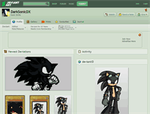 Tablet Screenshot of darksonicdx.deviantart.com