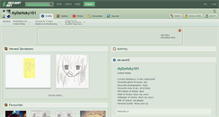 Desktop Screenshot of mydarksky101.deviantart.com