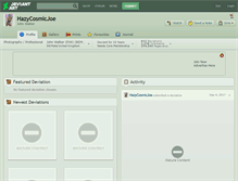 Tablet Screenshot of hazycosmicjoe.deviantart.com
