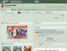 Tablet Screenshot of hao-samafangirl.deviantart.com