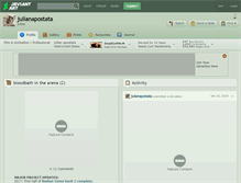 Tablet Screenshot of julianapostata.deviantart.com