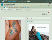 Tablet Screenshot of freshwatermermaid.deviantart.com