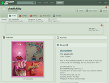 Tablet Screenshot of chaotickitty.deviantart.com