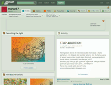 Tablet Screenshot of muhan87.deviantart.com