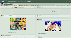 Desktop Screenshot of epiccreatordbz.deviantart.com