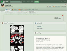 Tablet Screenshot of crow213.deviantart.com