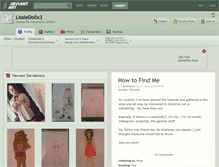 Tablet Screenshot of lissiedollx3.deviantart.com