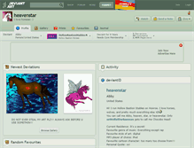 Tablet Screenshot of heavenstar.deviantart.com